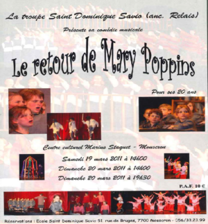 Dvd du Spectacle "Le retour de Mary Poppins"