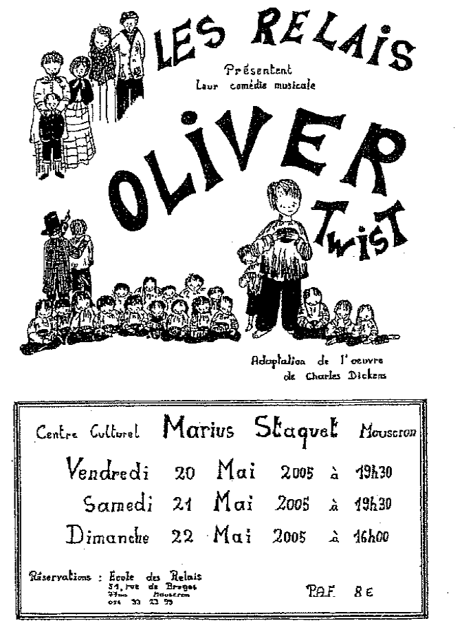 Dvd du Spectacle "Oliver Twist"