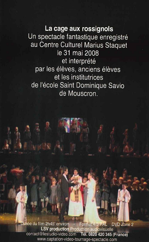 Dvd du Spectacle "La cage aux rossignols" – Image 3